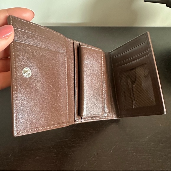 Leather Wallet / Card Case Tan Brown “Snakeskin” Effect NEW - Picture 2 of 4